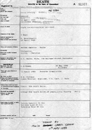 Percy Stanley Marks (1911- 1988) Death Certificate