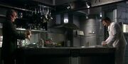 Phlox and William T. Riker cook