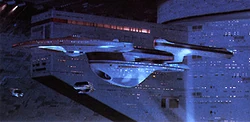 Excelsior in spacedock