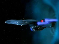 Enterprise-C emerges from temporal rift