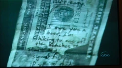 La metà inferiore della banconota da $20 del vero Henry Gale.