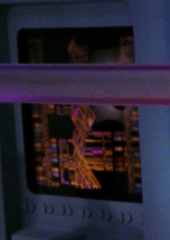 Graphic in conference room, Sarek