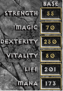 D1 rogue max stats