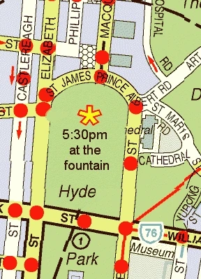 Map of Hyde Park area
