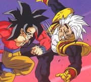 Goku punching bebi007