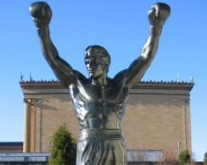 Rocky statue