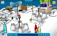 Summer snow forts