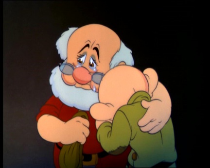 dopey. Doc and Dopey sobbing in Snow