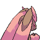 Imagen  posterior de Lopunny variocolor macho o hembra en la cuarta generación