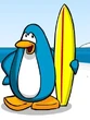 Happy Surfing Penguin