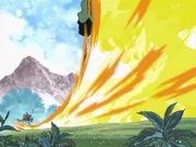 Puppetmon destroys Cherrymon