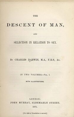 Darwin - Descent of Man (1871)