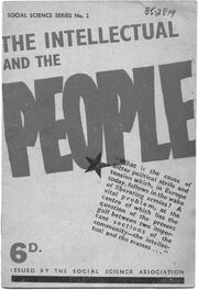 Social Science Association - The Intellectual and the People