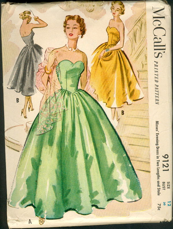 mccallu002639s 9121 vintage sewing patterns ball gown sewing patterns 531x692 M9121 Ball Gown Sewing Patterns