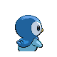 Imagen posterior de Piplup macho o hembra en la cuarta generación