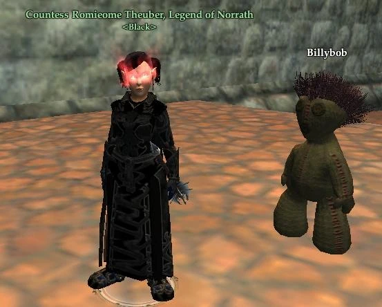 Black version of Romie (with Billybob the ragged doll)