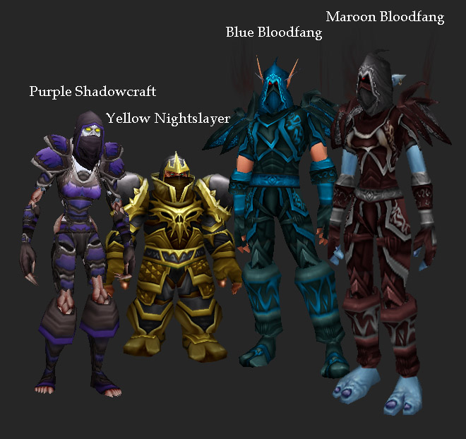 WoW Rogue Armor Sets