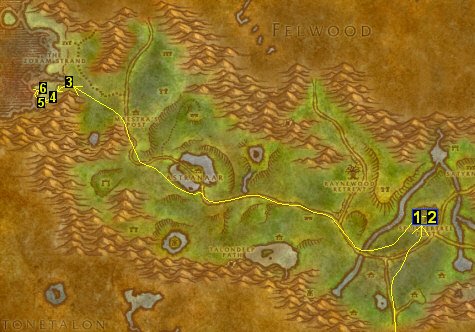 Ashenvale Flight Paths