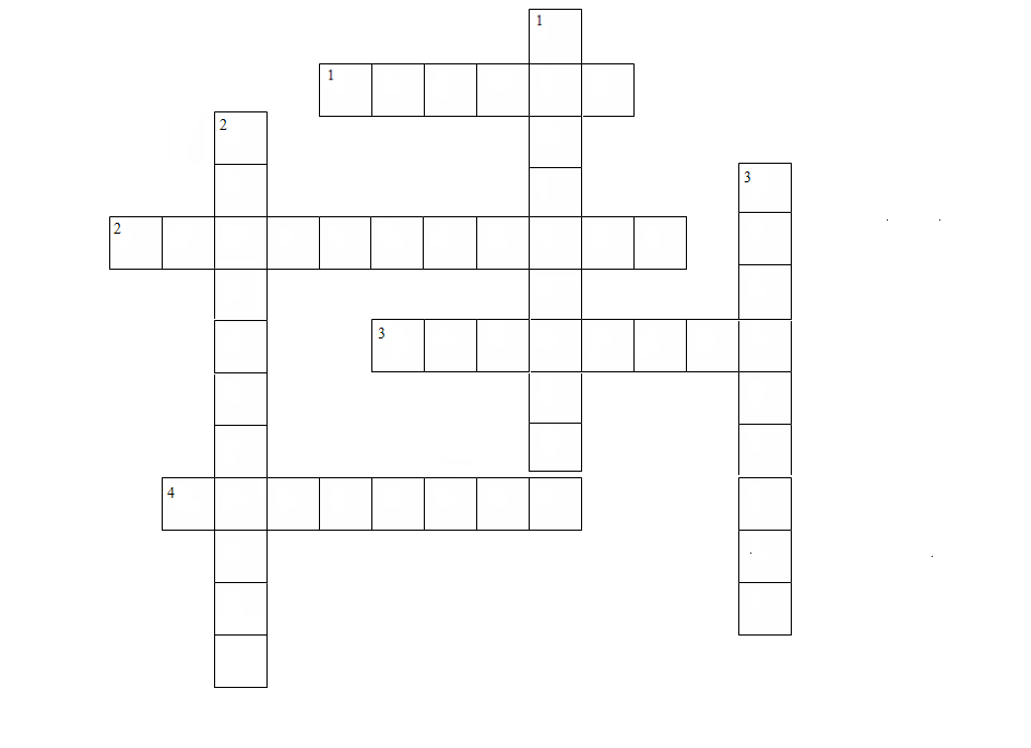 Empty Crossword Template