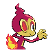 Chimchar espalda G4 variocolor