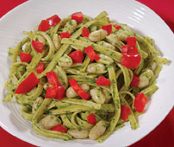 Spinach pesto pasta