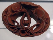 Clay ear ornament Japan