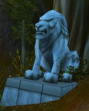 Old Lion Statue