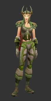Blood Elf female wearing the Imperial Leather set