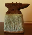 'Forged Earth', glazed stoneware sculpture by --Robert Arneson--, 1989, private collection.jpg