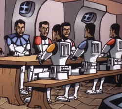Alpha-2 Squad at Rajine's castle on a remote planet