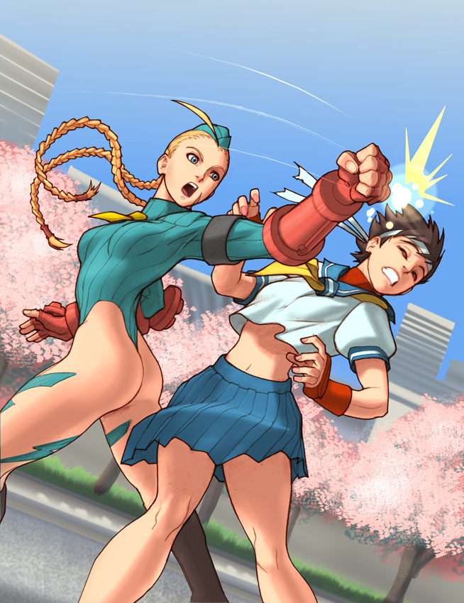 sakura street fighter. Featured on:Cammy, Sakura,