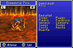Estadisticas Elemental Piro 2