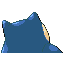 Imagen posterior de Snorlax variocolor en la tercera generación