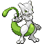 Imagen de Mewtwo variocolor en Pokémon Rojo Fuego y Verde Hoja