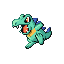 Imagen de Totodile variocolor en Pokémon Rojo Fuego y Verde Hoja