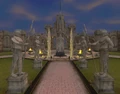 Guild hall amenity - qeynos courtyard statues front view.jpg