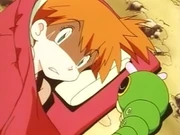 EP003 Caterpie durmiendo junto a Misty