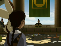Katara at the Council of Five