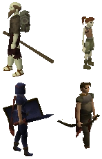 Red temple trekking NPCs (historical)