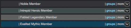 Member titles