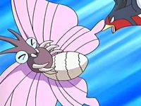 EP406 Venomoth de Katie atacado por el Swellow de Ash