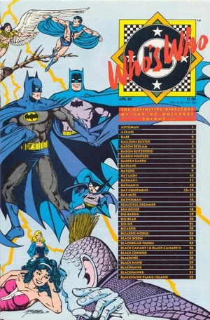 Cover for Who's Who: The Definitive Directory of the DC Universe #2
