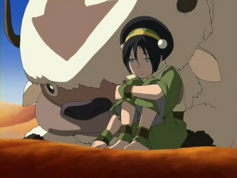Aang and Toph from Avatar: The Last Airbender
