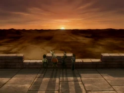Team Avatar on the Outer Wall