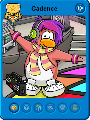  Club Penguin Island giving out a free background. Cadence is part of the 