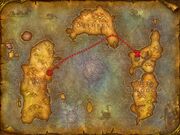 The route from Orgrimmar to Undercity