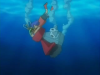 EP527 Probopass y Alan cayendo al agua