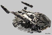Columbia Konstruktion CGI-Modell