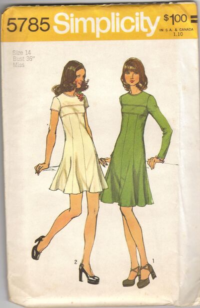 Vintage Clothing Patterns on Simplicity 5785 A   Vintage Sewing Patterns