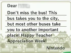 The Model Bus letter